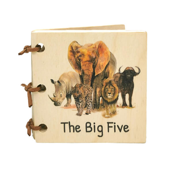 Wooden Baby Book - Big Five Friends