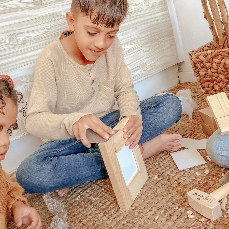 kids wooden picture frame kit