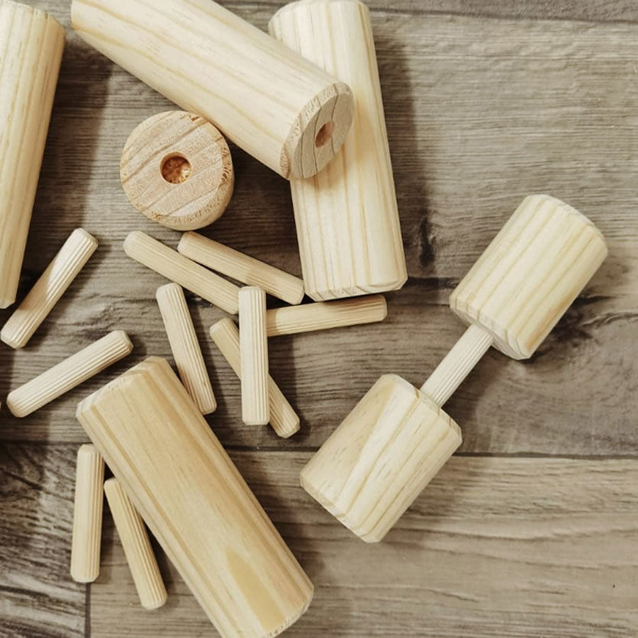kids wooden building blocks